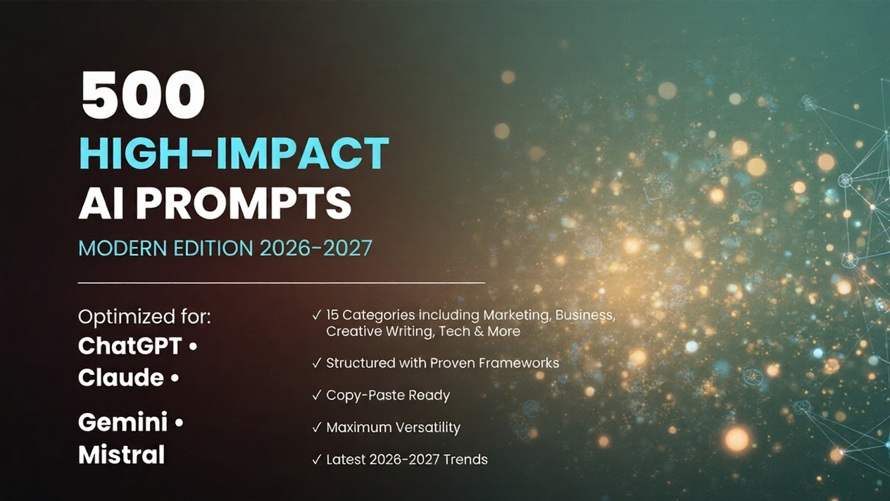 500 High-Impact AI Prompts  Modern Edition 2026 - 2027