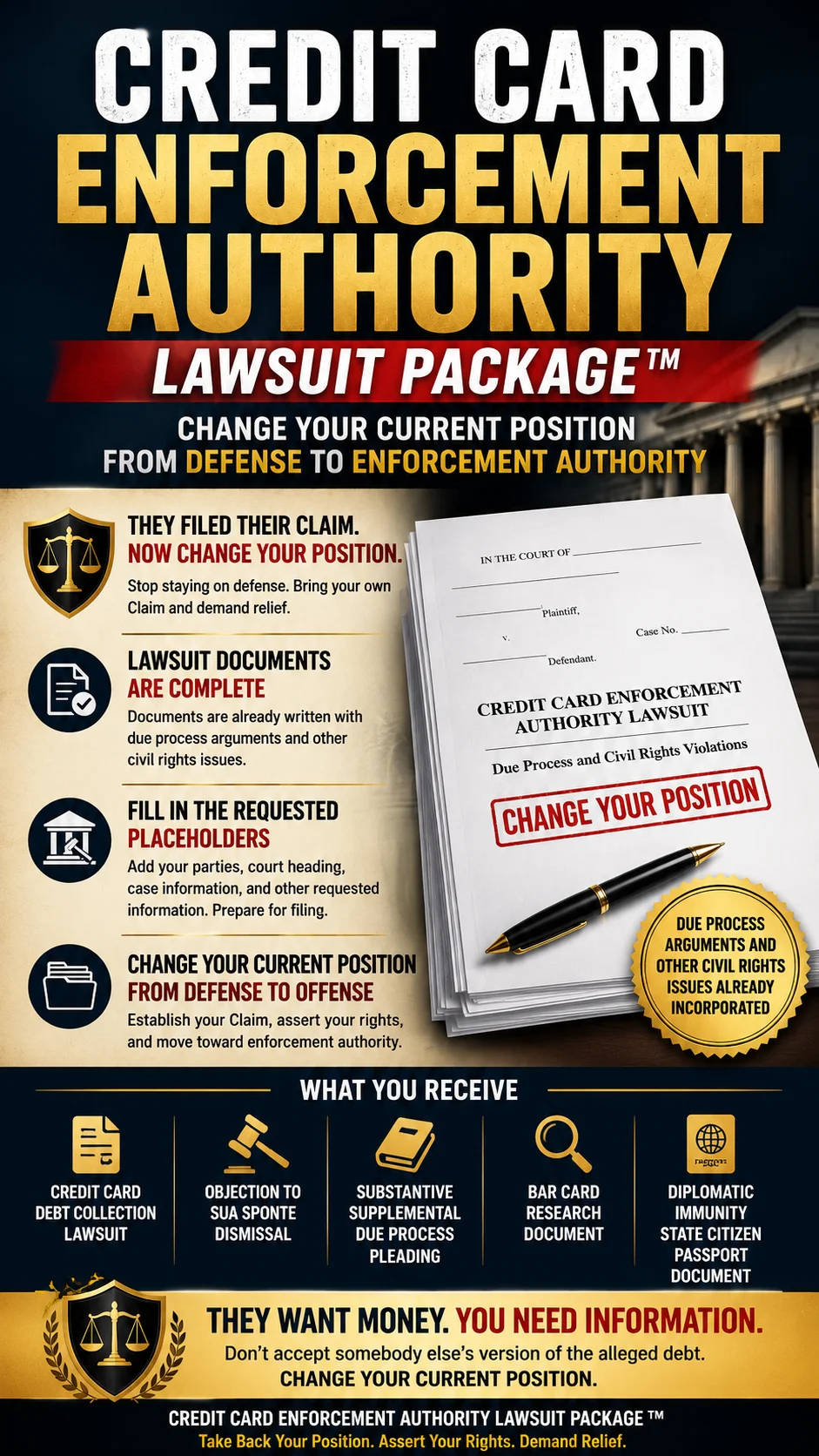 Credit Card Enforcement Authority Lawsuit🔥