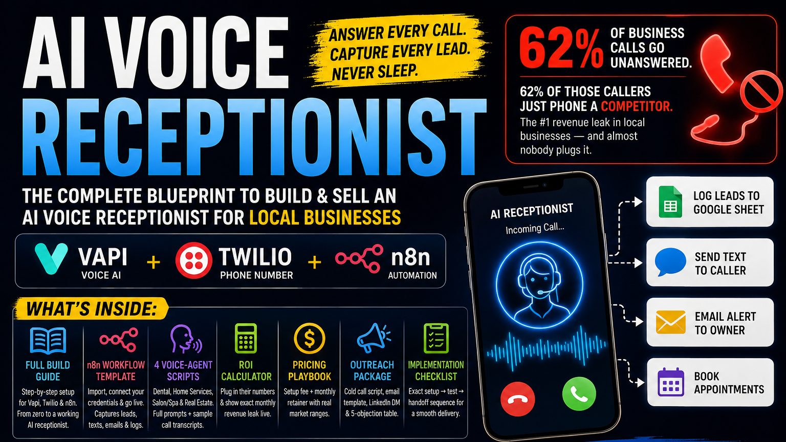 Missed-Call Recovery System — AI Voice Receptionist