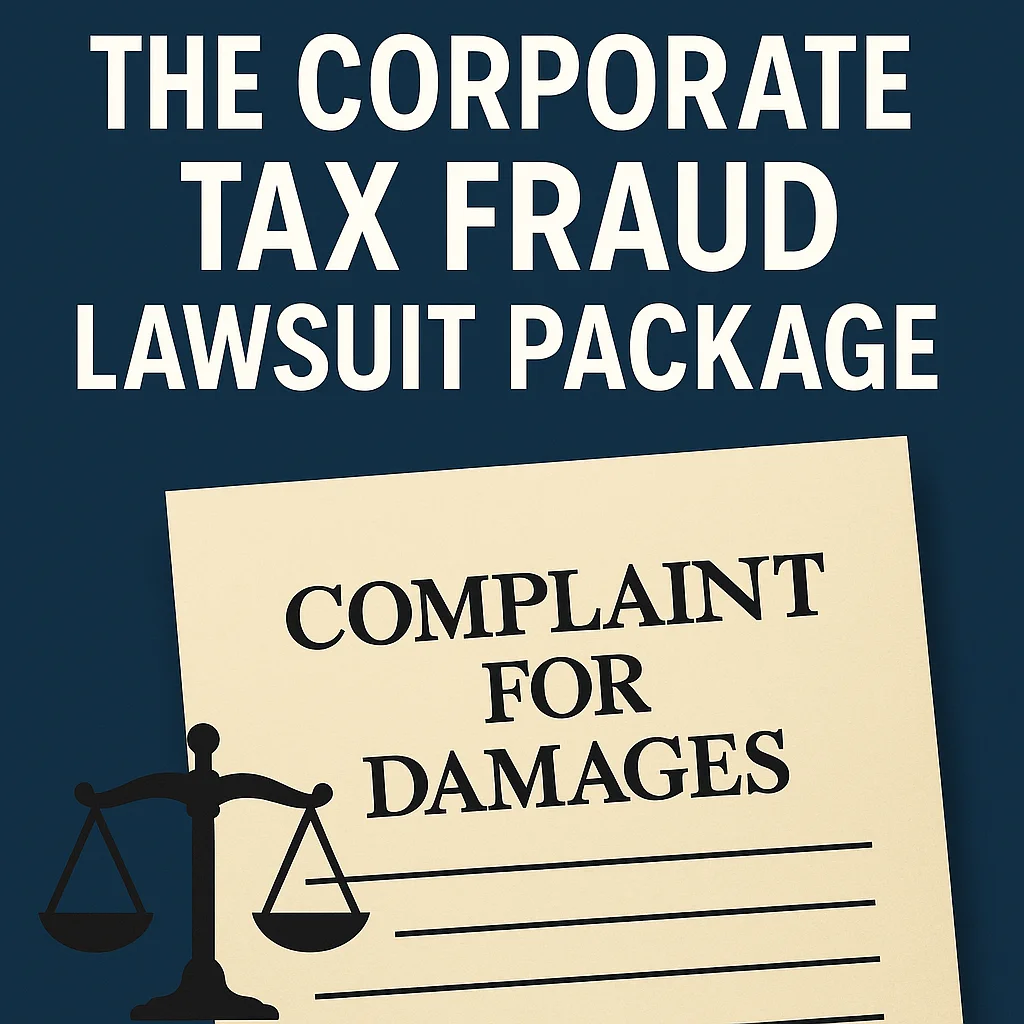 Corporate Tax Fraud Lawsuit Package
