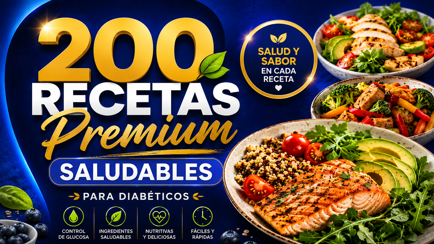 🥗 200 RECETAS PREMIUM SALUDABLES