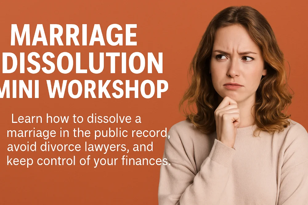 MARRIAGE DISSOLUTION MINI WORKSHOP
