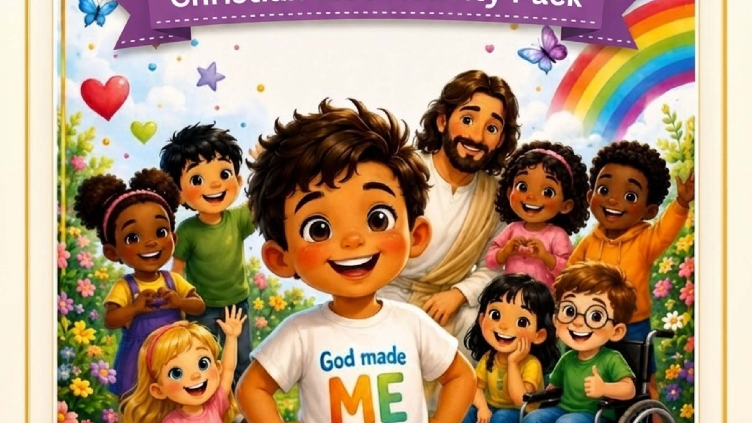 God Made Me Special ❤️ | Christian Kids Activity Pack