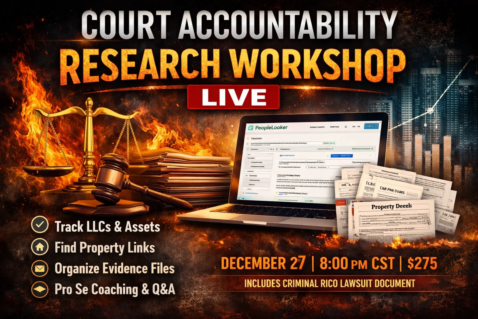COURT ACCOUNTABILITY RESEARCH LIVE WORKSHOP