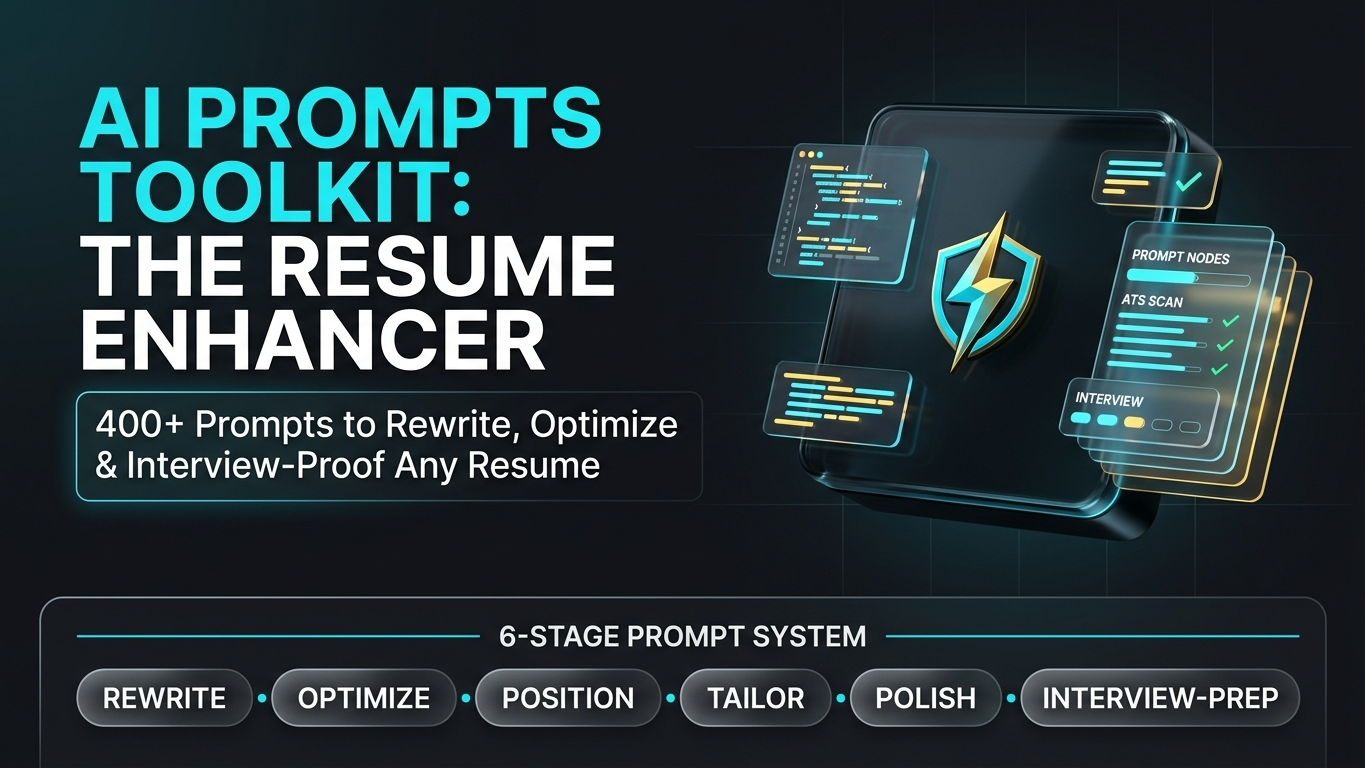 AI Resume Enhancer: 40+ Prompts Toolkit for ATS & Interviews