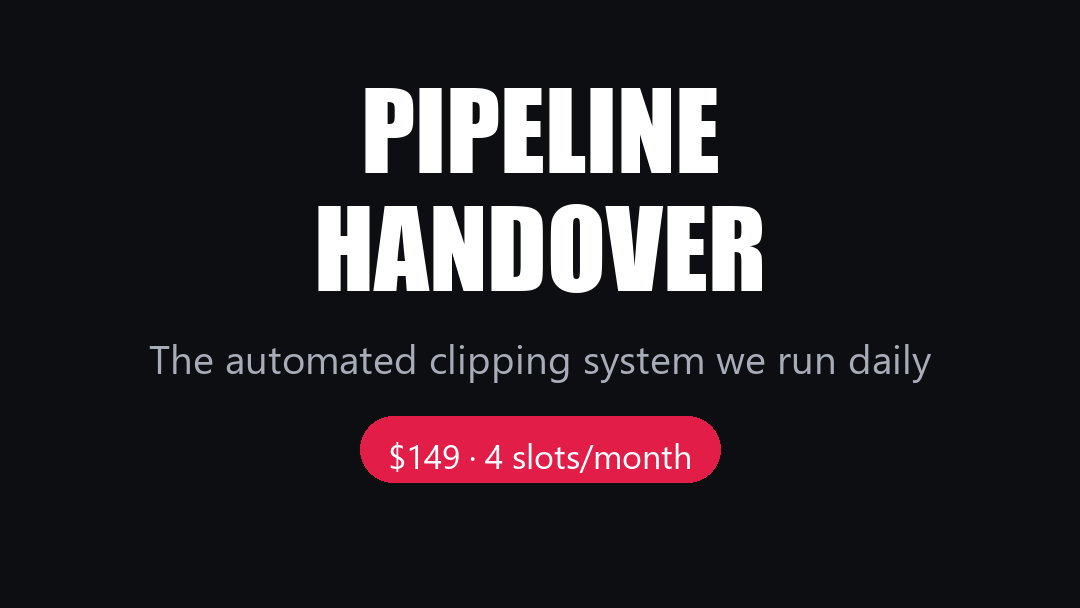 Done-For-You Clipping - 35 clips/month