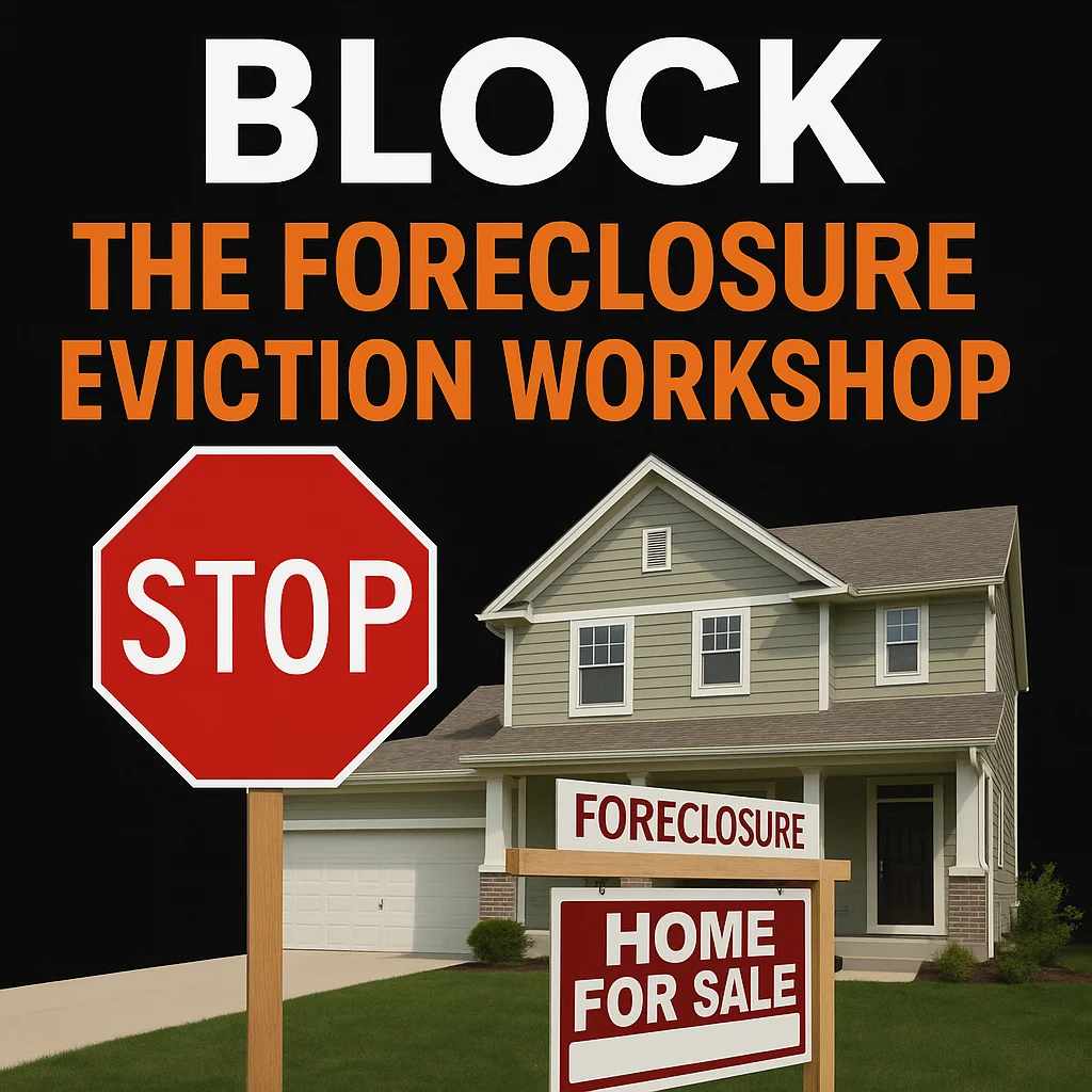 🔥 Block the Foreclosure Eviction Workshop