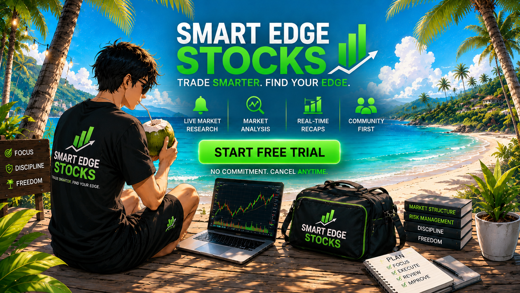 SmartEdge Monthly - Watch Me Trade Live - Join Over 1000+ Members Today
