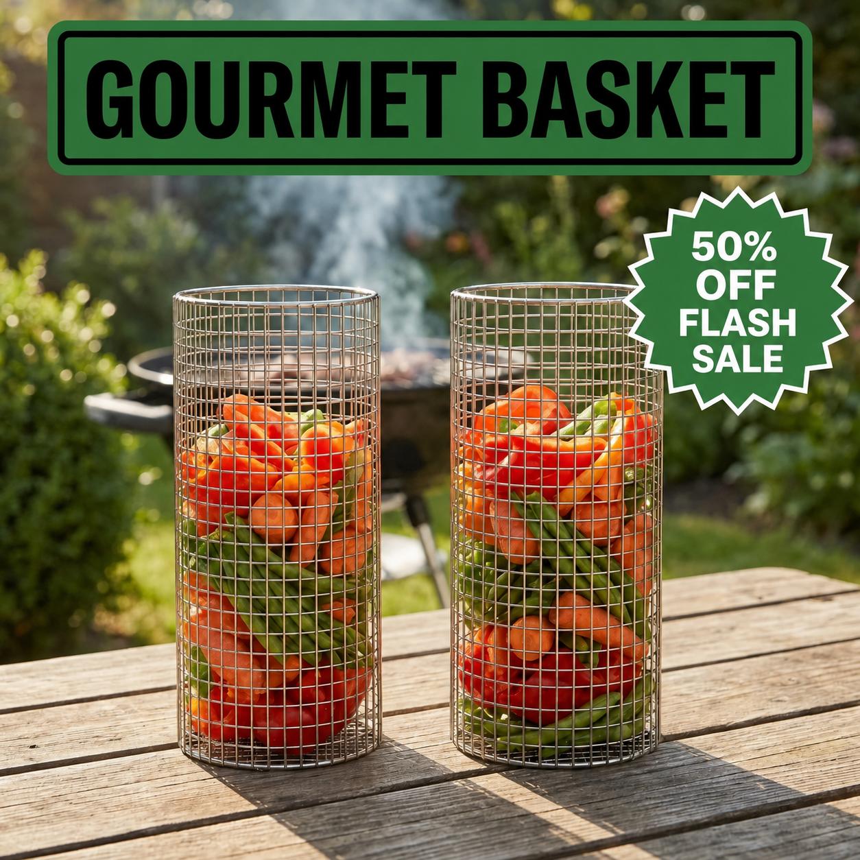 Cevari™ Gourmet Grill Basket