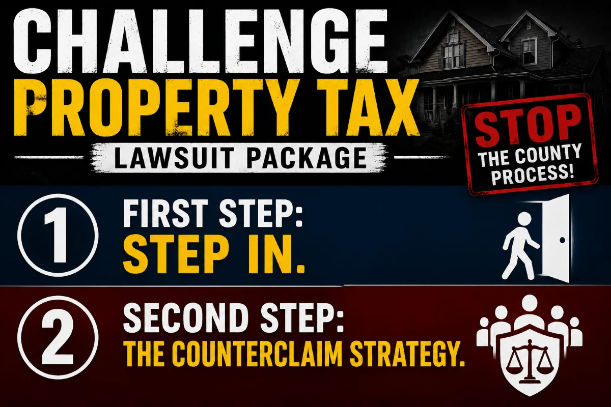 CHALLENGE PROPERTY TAX LAWSUIT PACKAGE