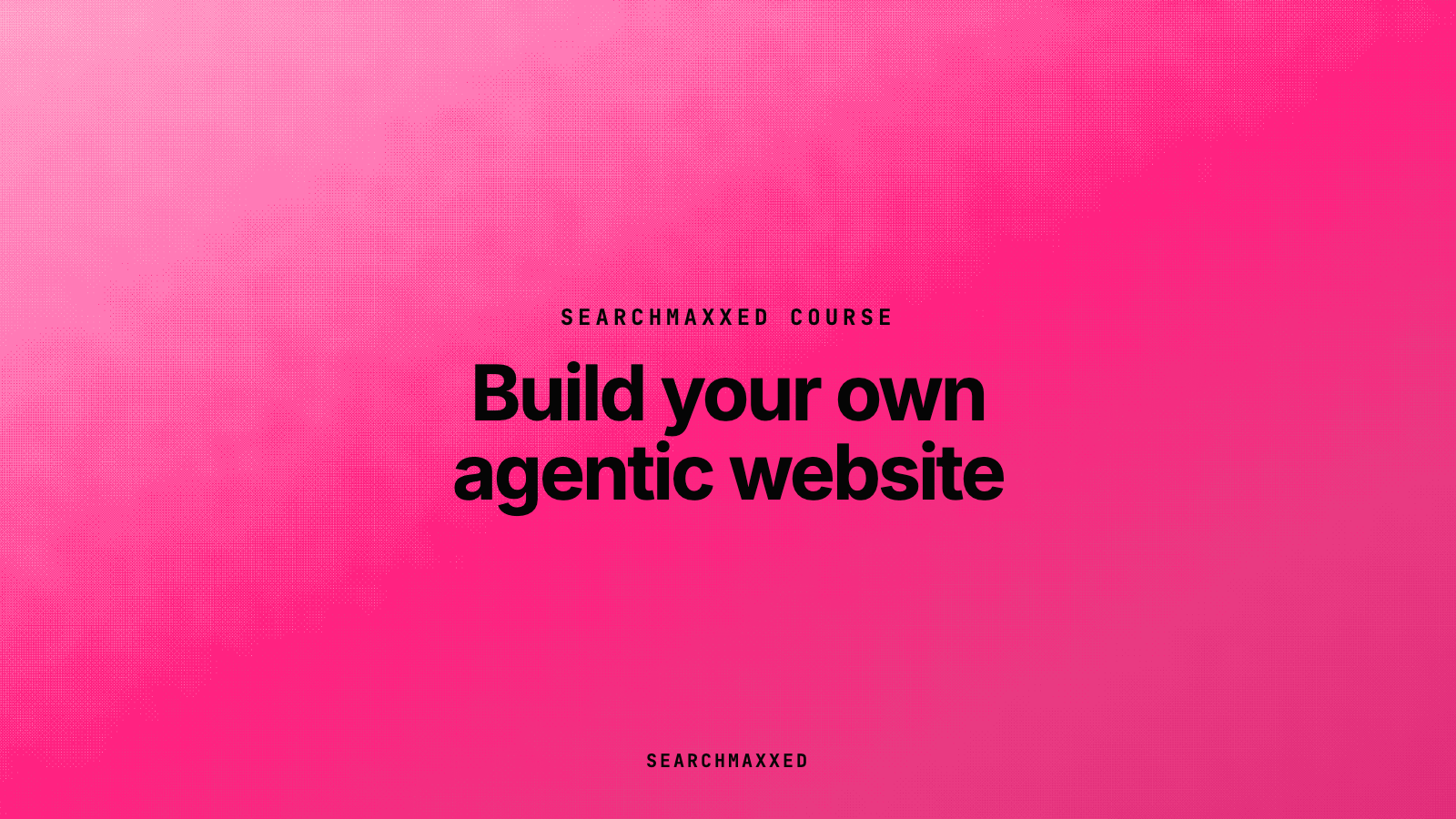 Build your own agentic website