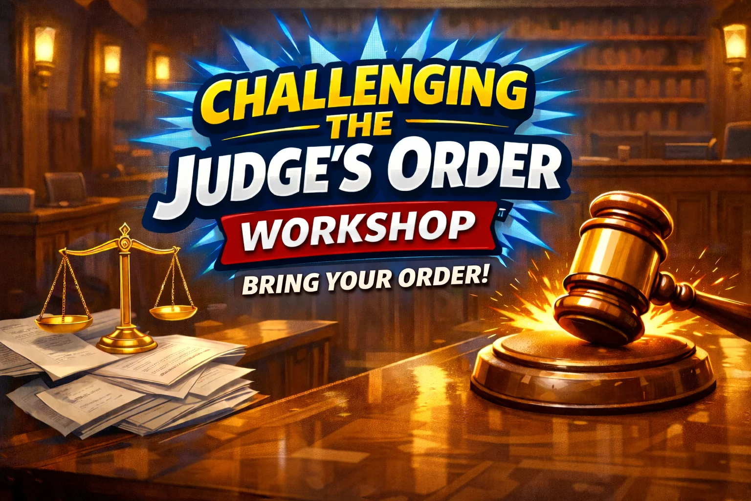 CHALLENGING THE JUDGES ORDER WORKSHOP