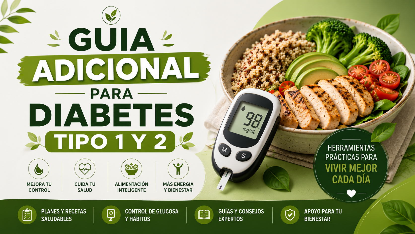 GUIA PARA DIABETICOS  tipo 1 y 2 