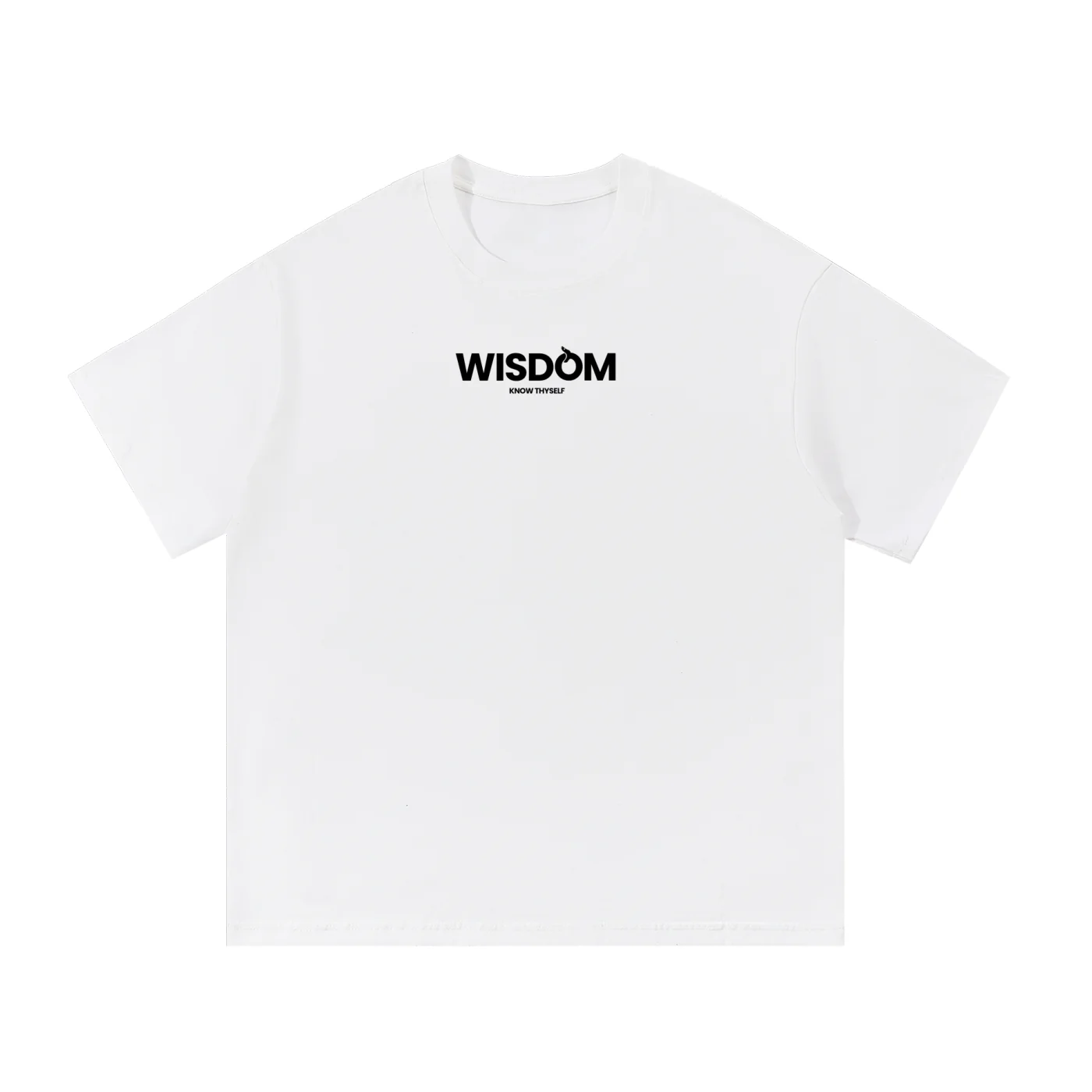 Ouroboric Wisdom Unisex Tee (Black Text)