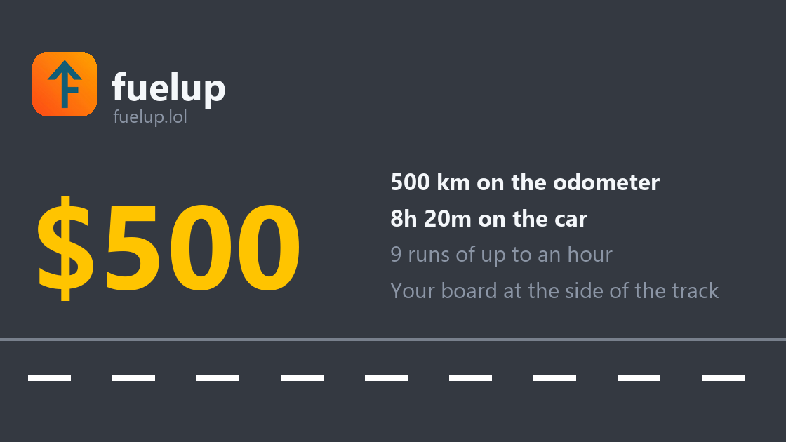 500-Minute Brand Takeover on fuelup.lol
