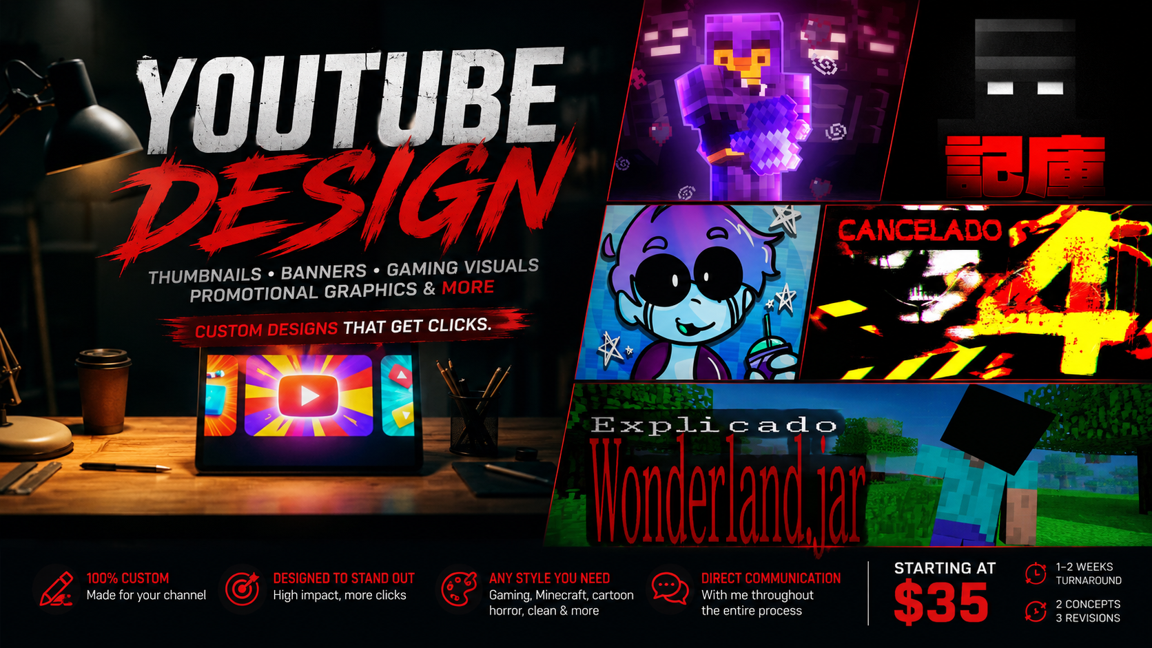 Custom Minecraft Thumbnails
