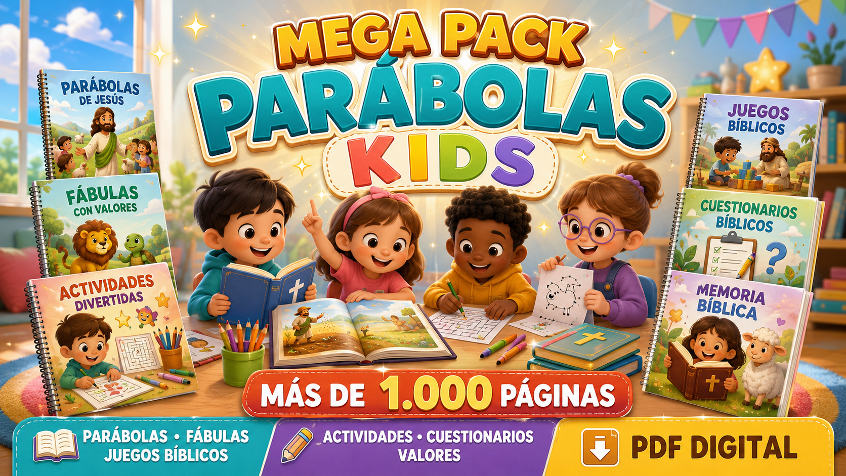 Mega Pack Parabolas Kids