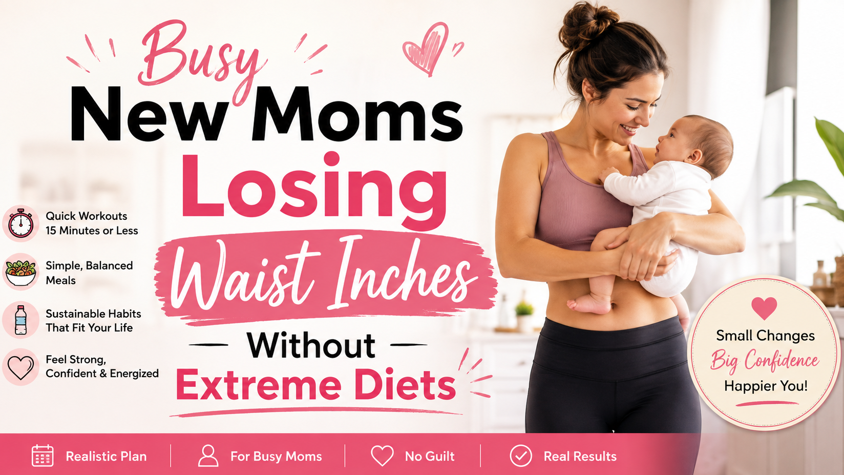Busy New Moms Losing Waist Inches Without Extreme Diets
