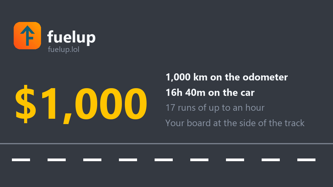 1000-Minute Brand Takeover on fuelup.lol
