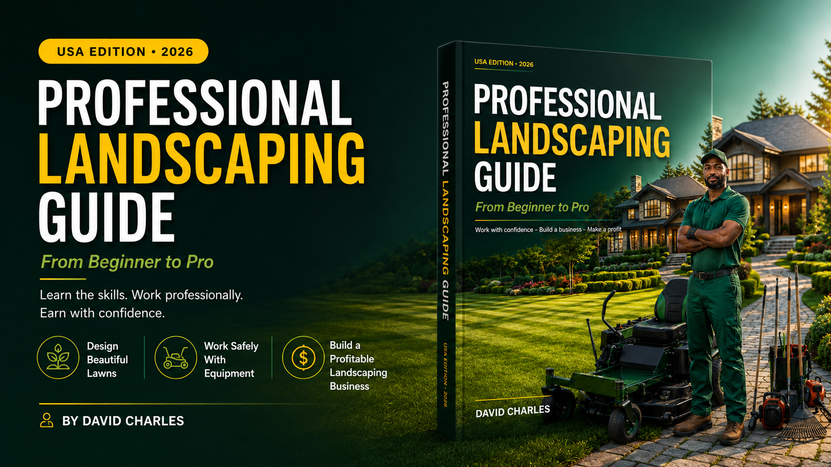 Professional Landscaping Guide, USA Edition 2026, official cover