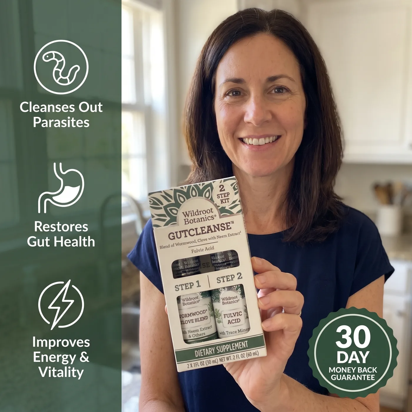 Wildroot Botanics® GutCleanse 2-Step Parasite Cleanse Kit