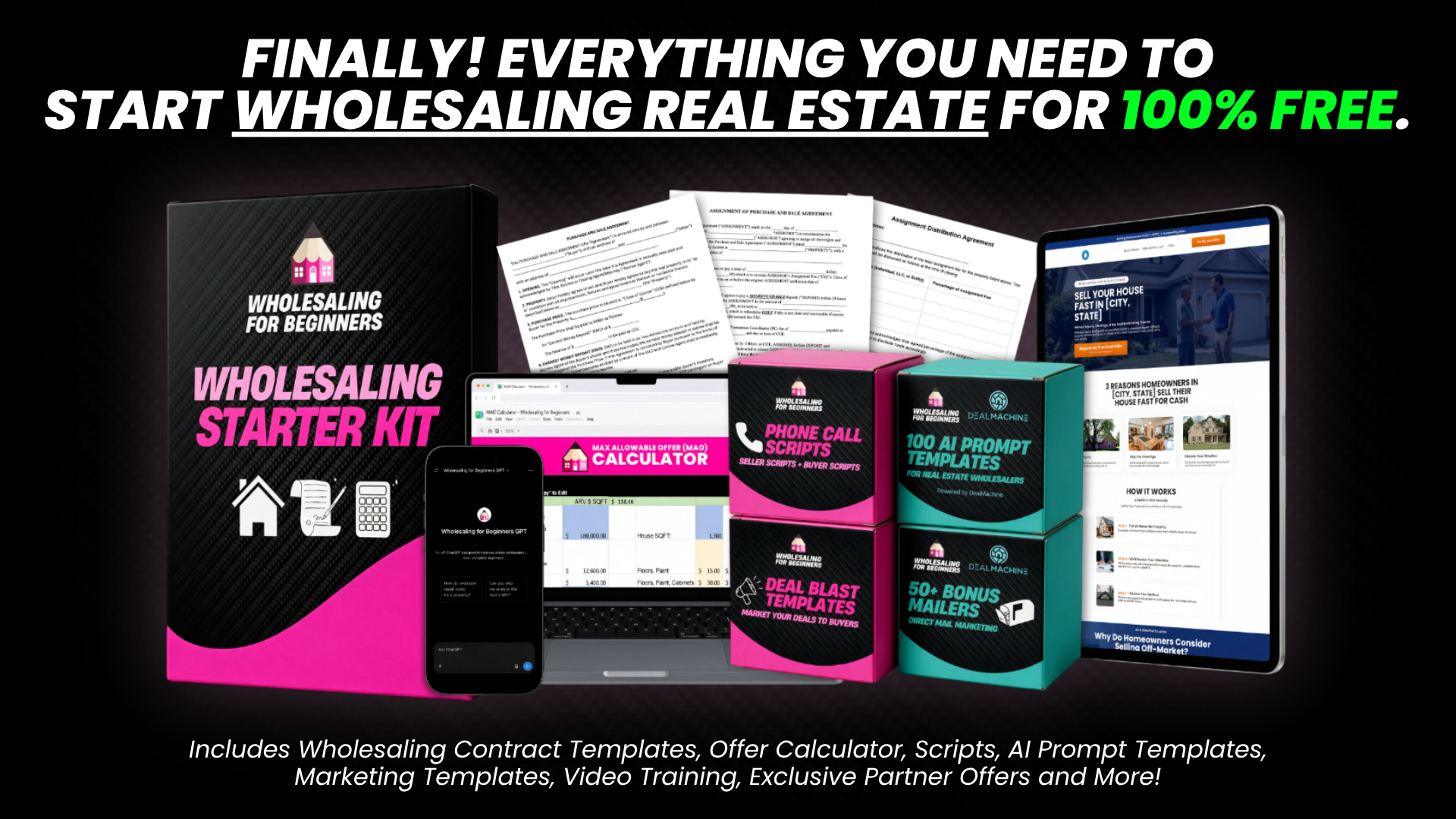 How to Wholesale Real Estate (FREE)