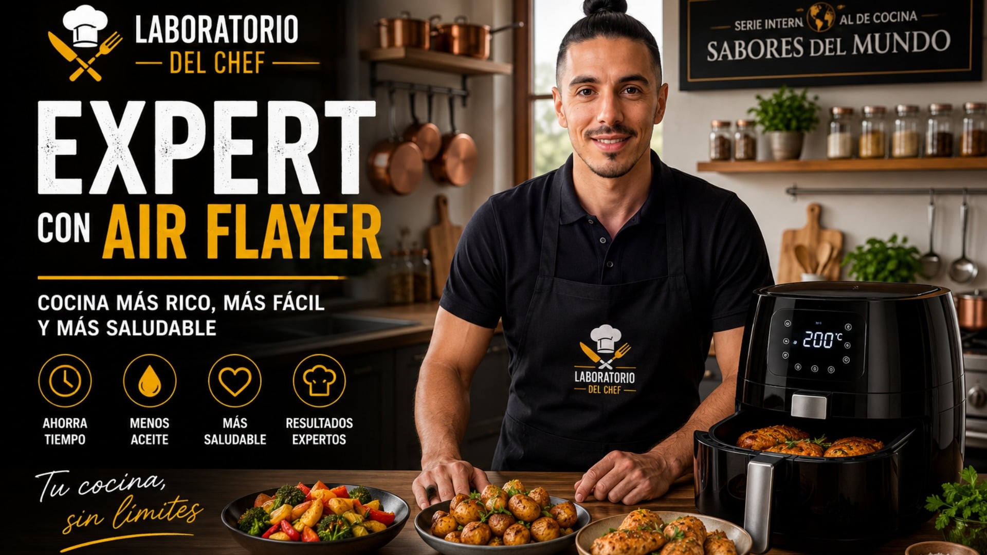 Planificación de comidas y recetas para freidora de aire