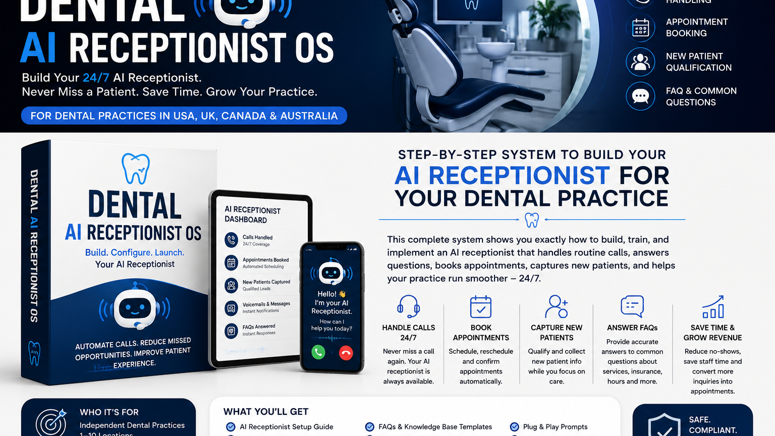 AI dental receptionist  builder