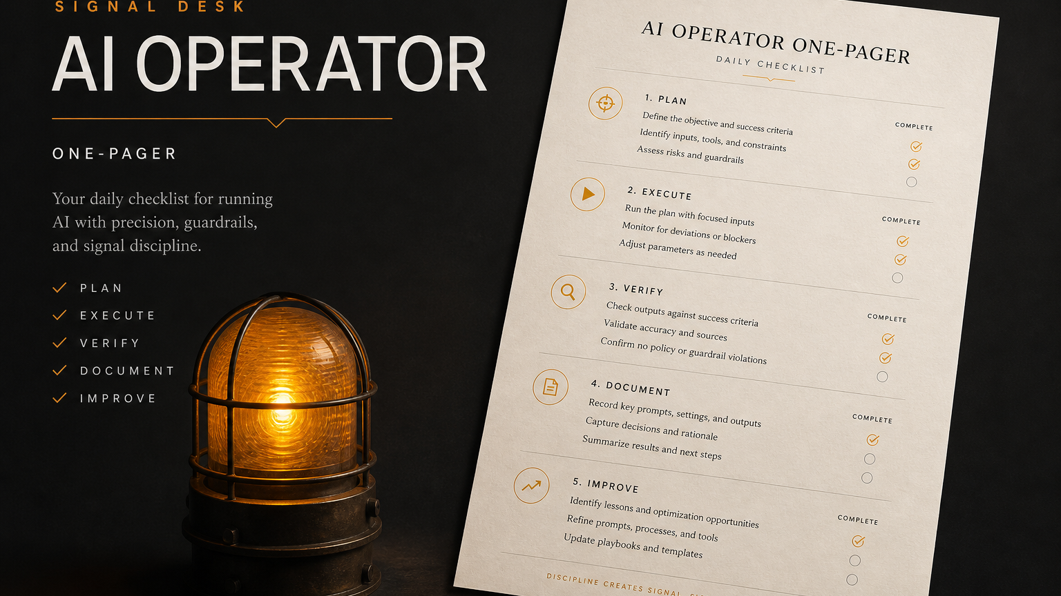 AI Operator One-Pager