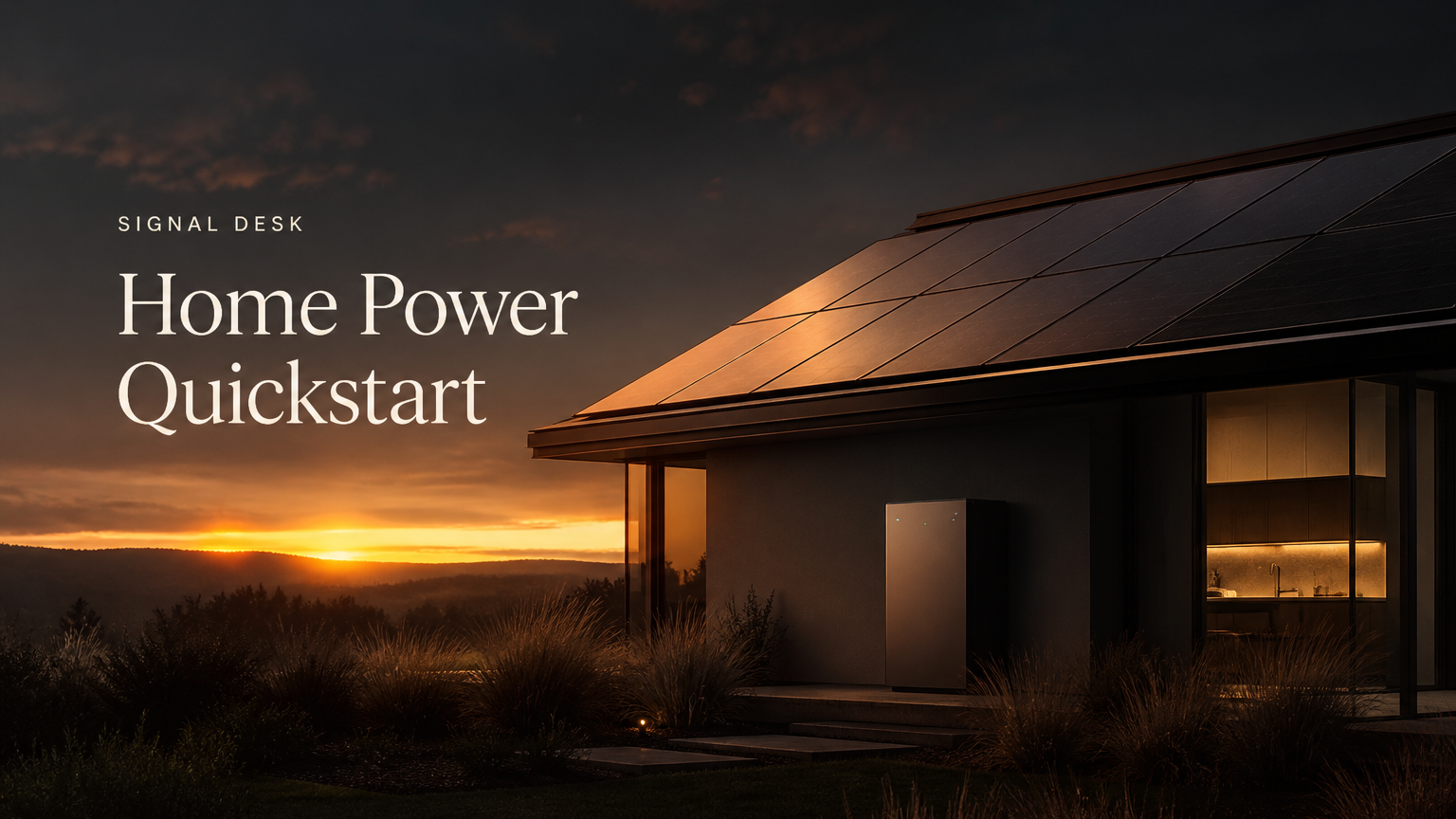 Home Power Quickstart