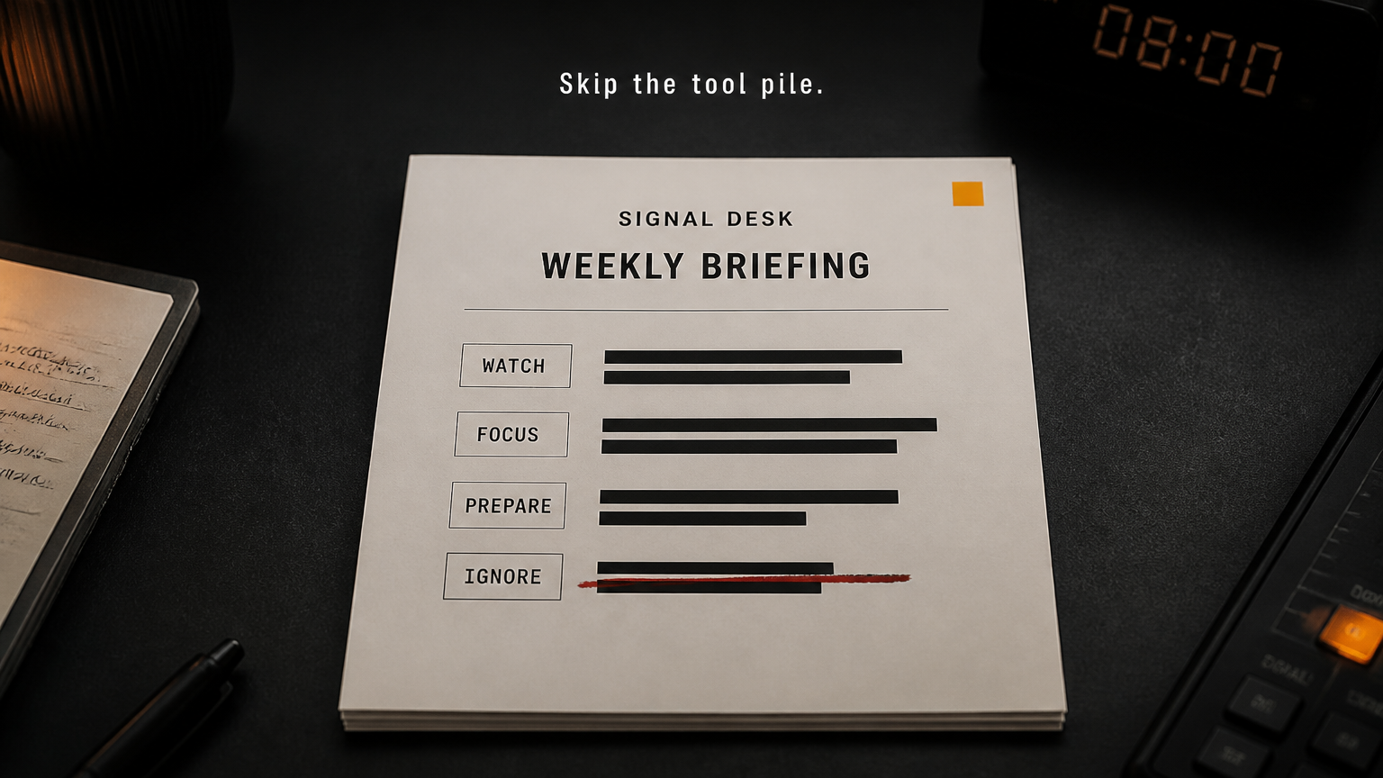 Signal Desk Weekly Briefing