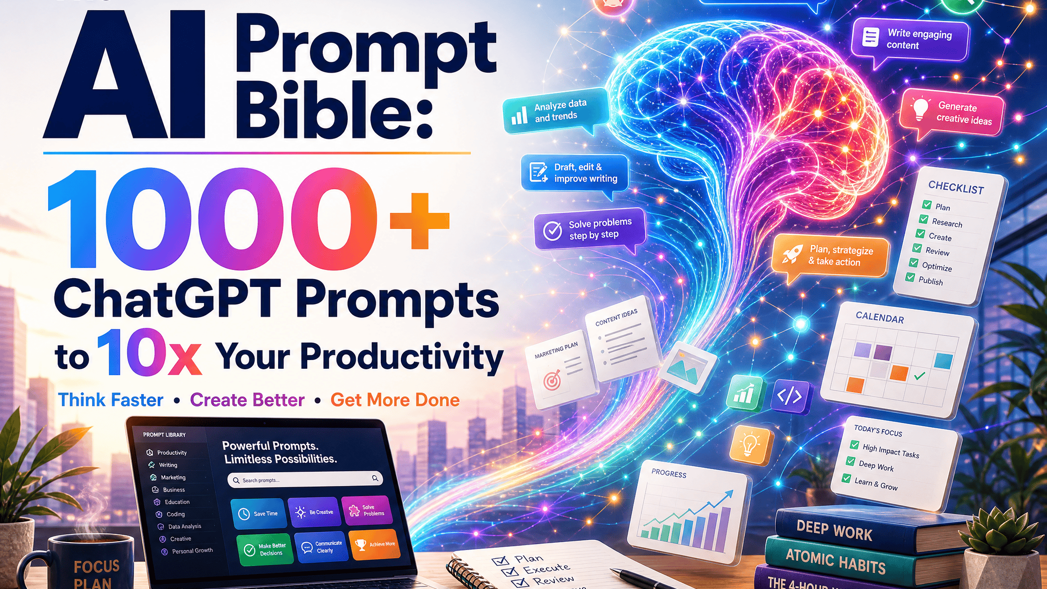 The AI Prompt Bible: 1000+ ChatGPT Prompts