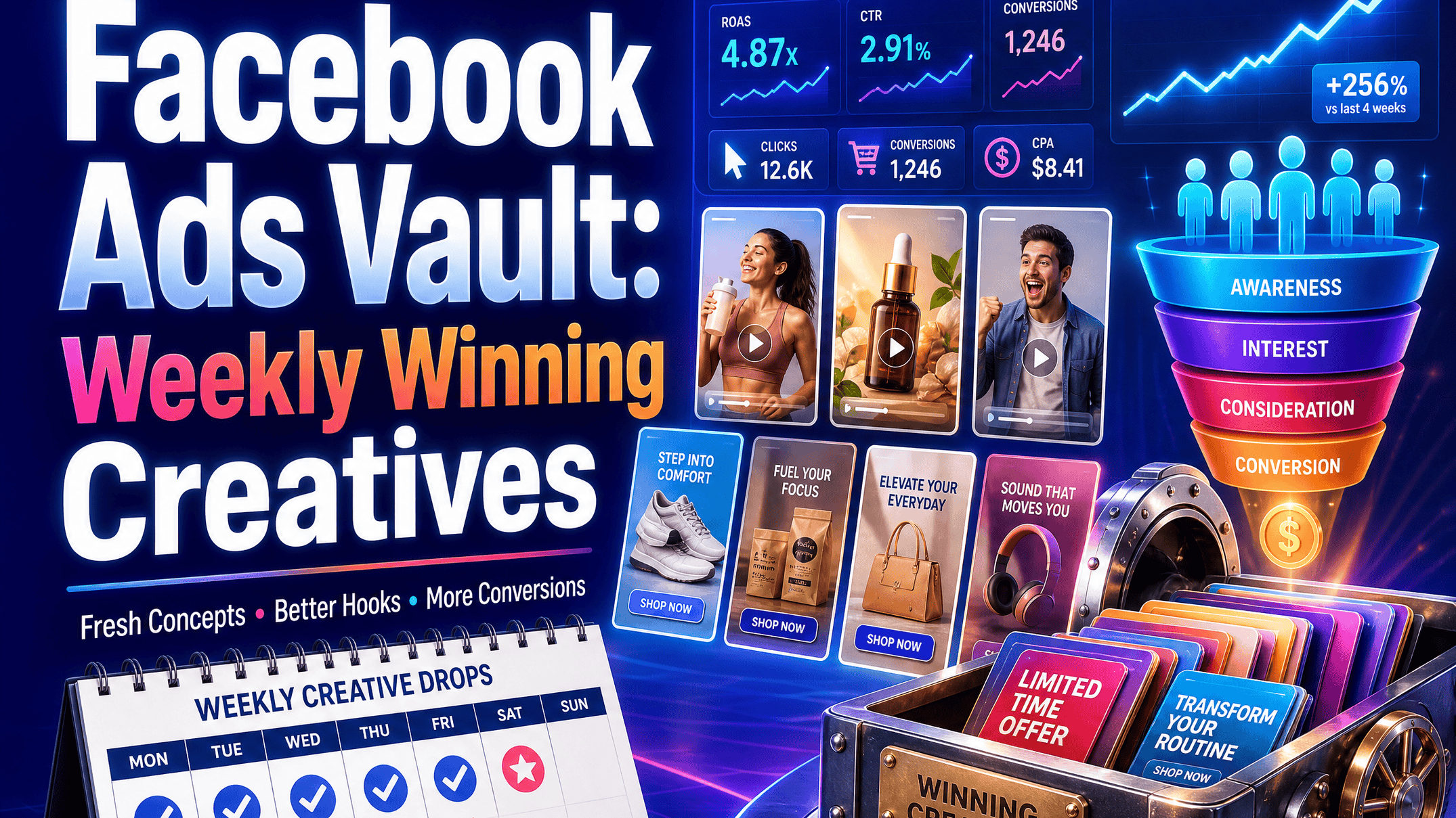 Facebook Ads Vault: Weekly Winning Creatives