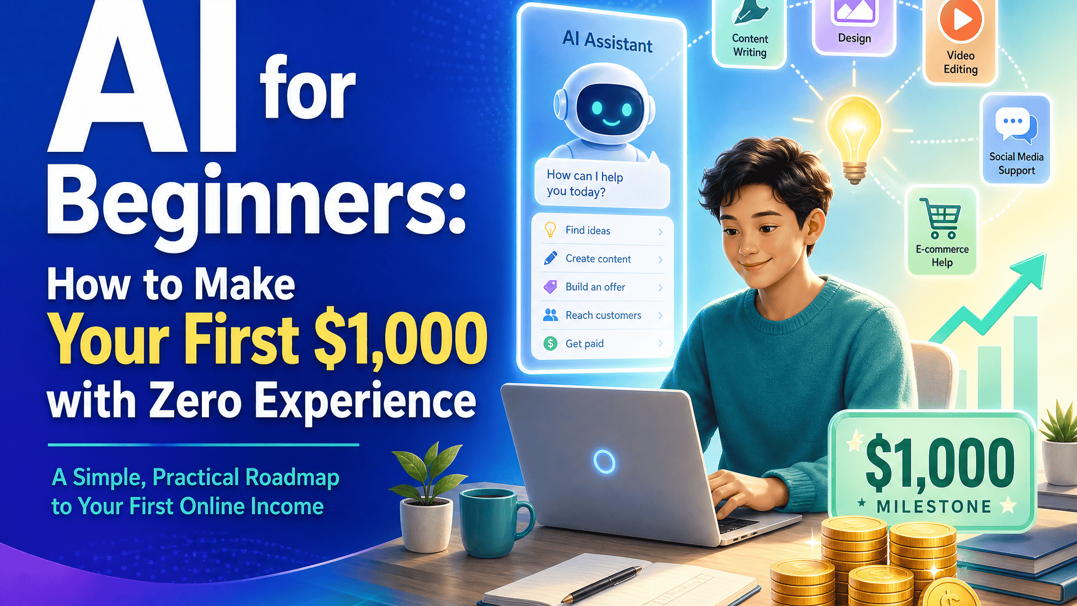 AI for Beginners: Make Your First $1,000