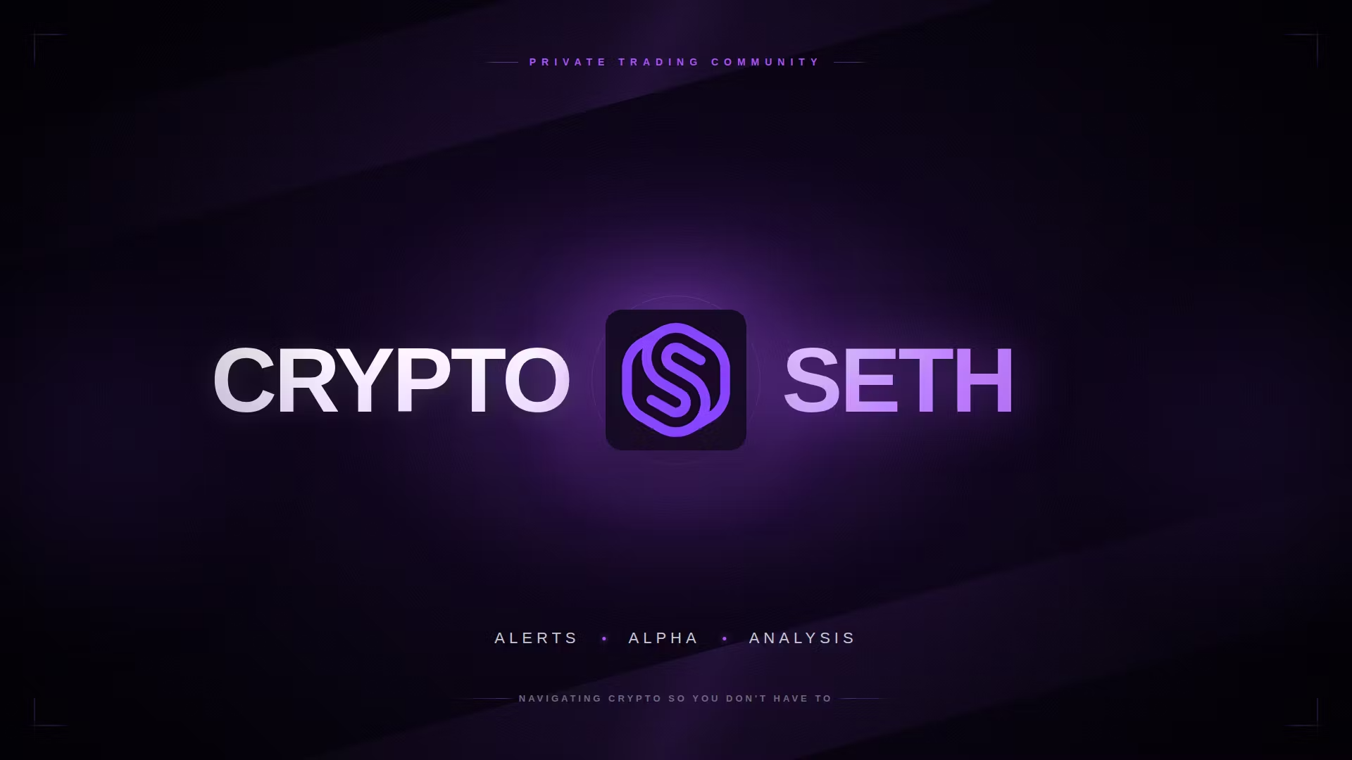 Crypto Seth - Portfolio Framework Session