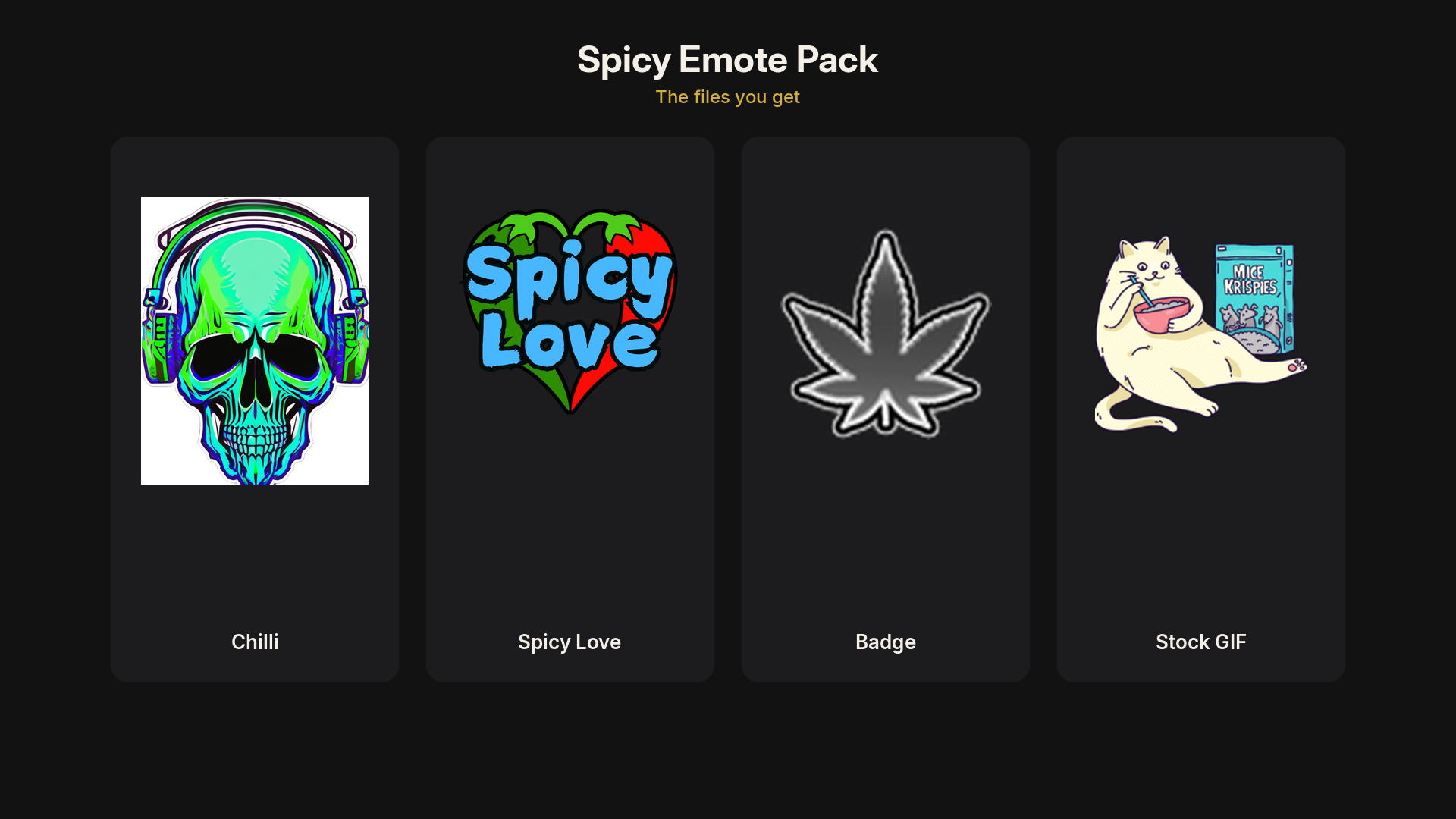 Spicy Emote Pack