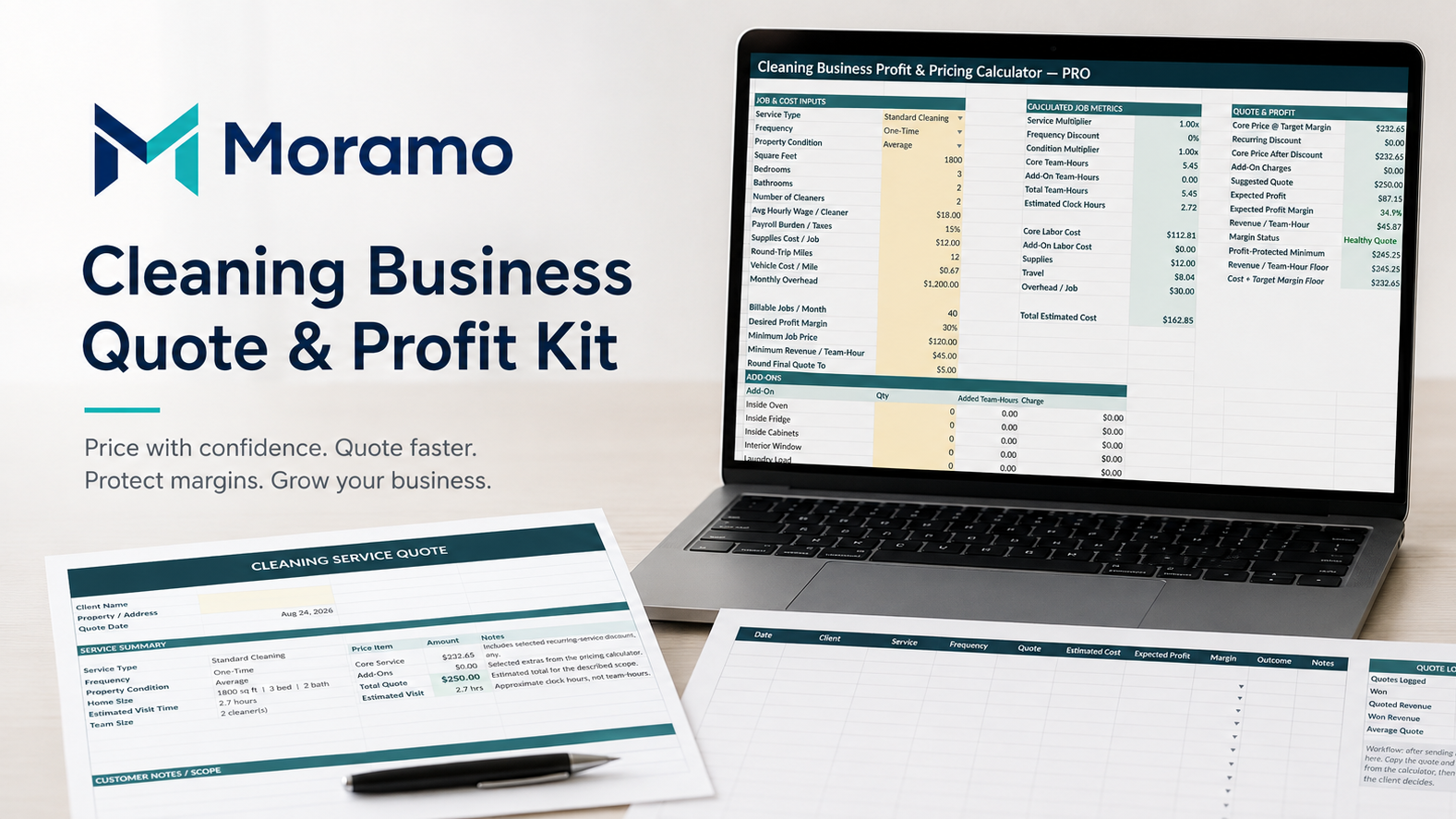 Cleaning Business Quote & Profit Kit