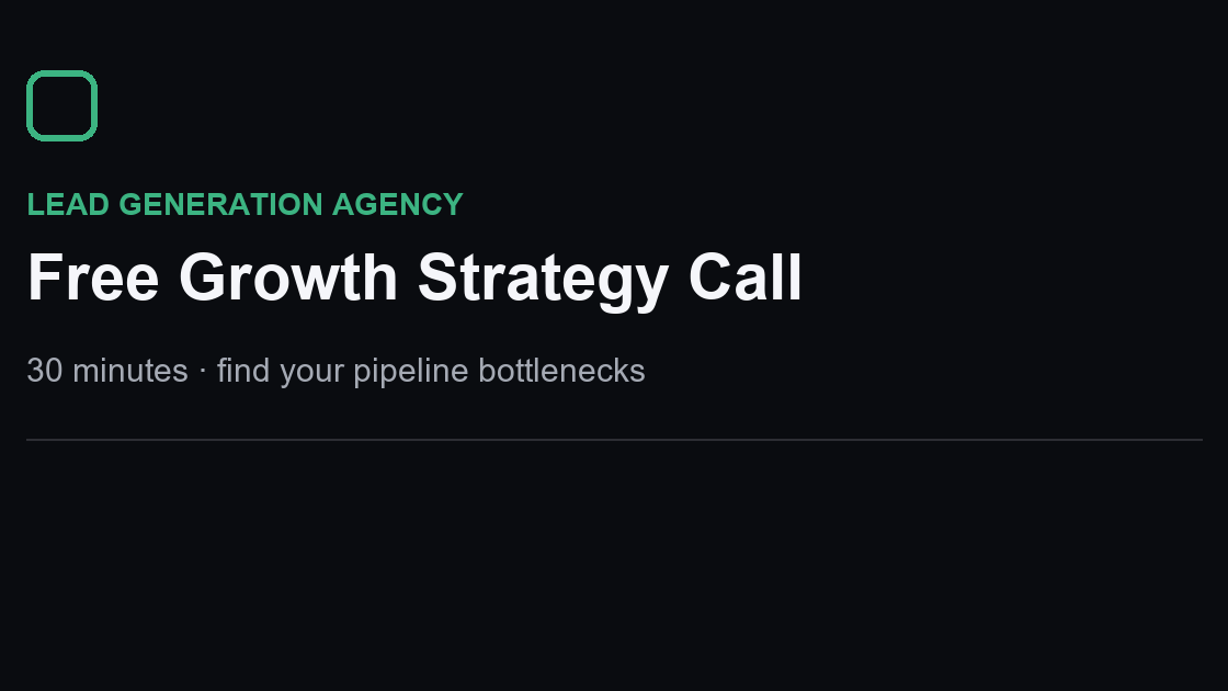 Free Growth Strategy Call