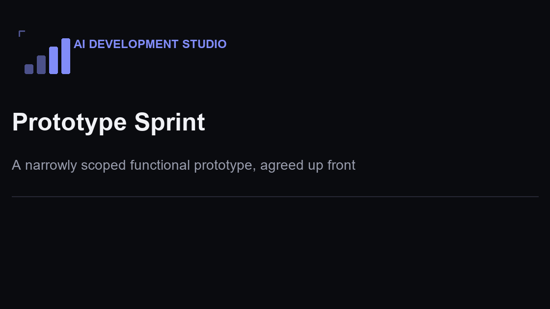 Prototype Sprint