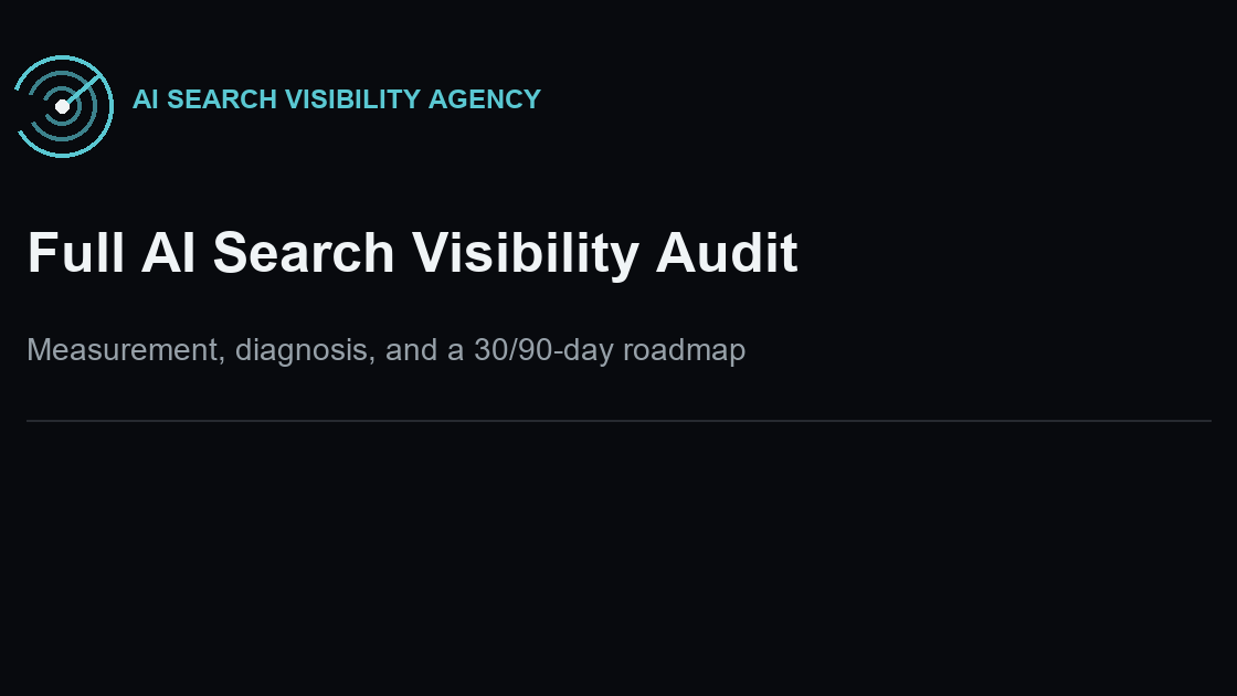 Full AI Search Visibility Audit