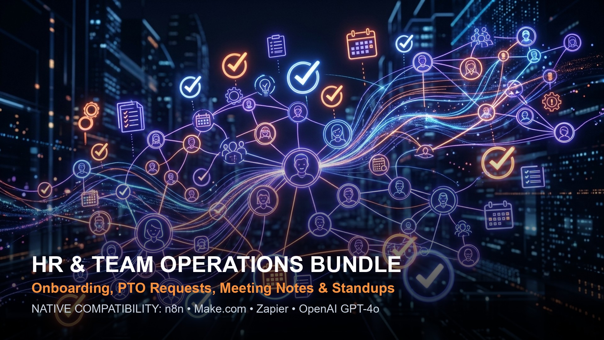 HR & Team Operations Automation Bundle — n8n / Make / Zapier