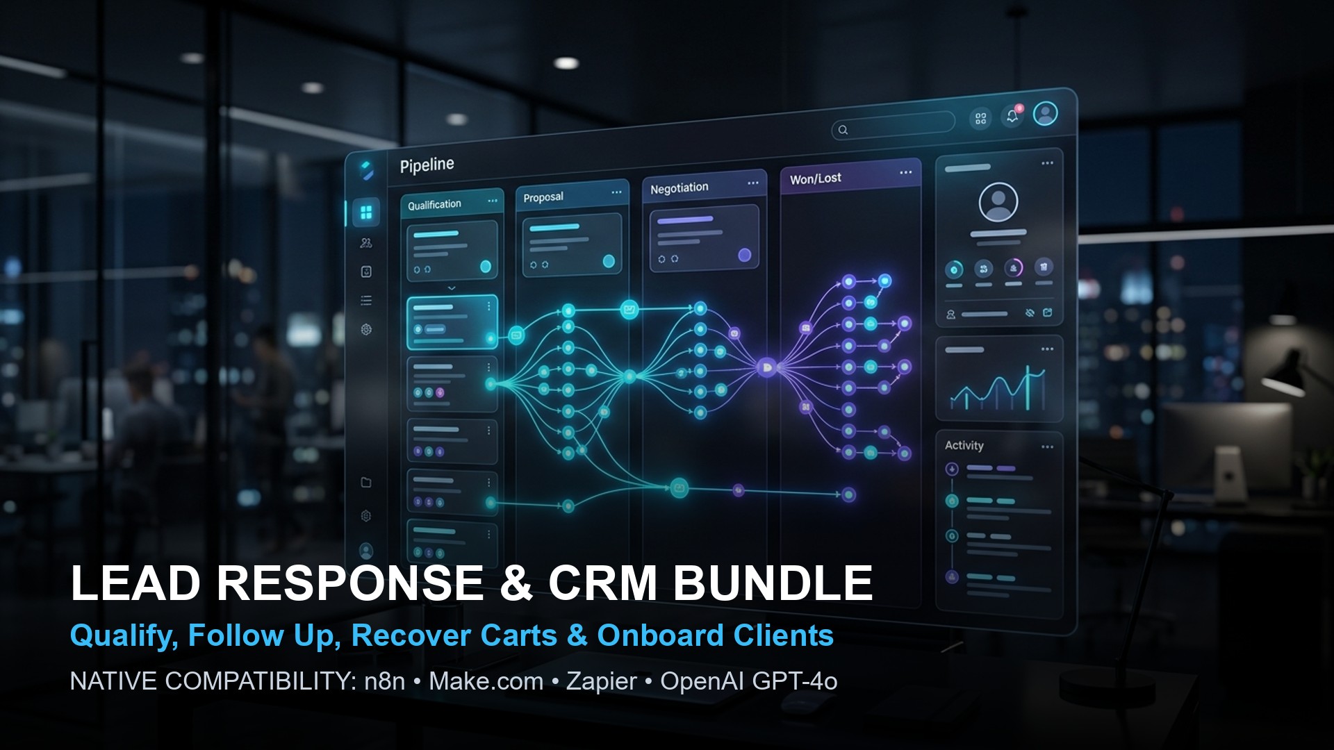 Lead Response & CRM Automation Bundle — n8n / Make / Zapier