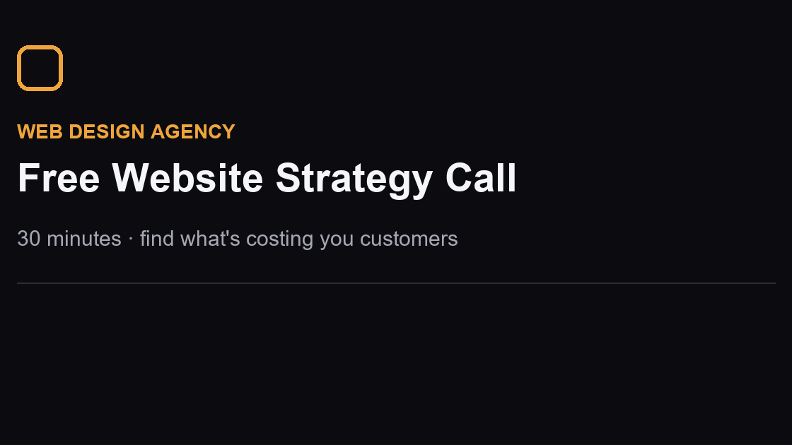 Free Website Strategy Call