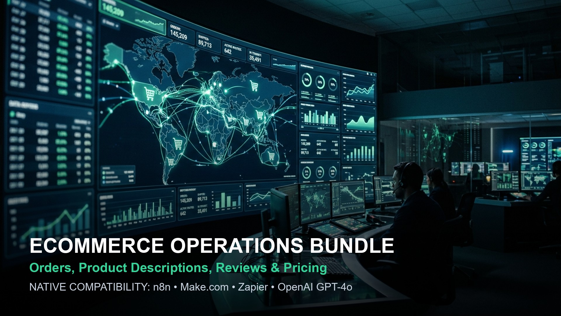 Ecommerce Operations Automation Bundle — n8n / Make / Zapier