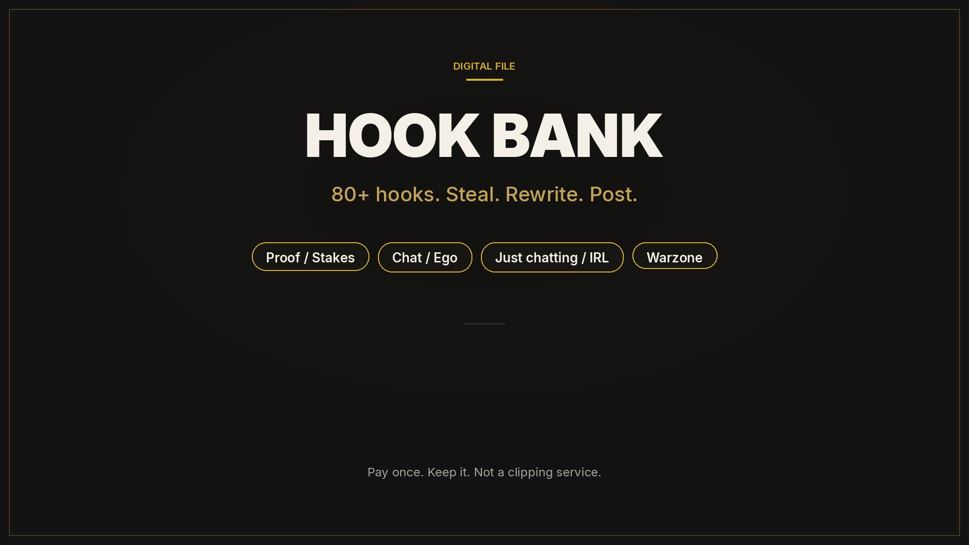 Hook Bank
