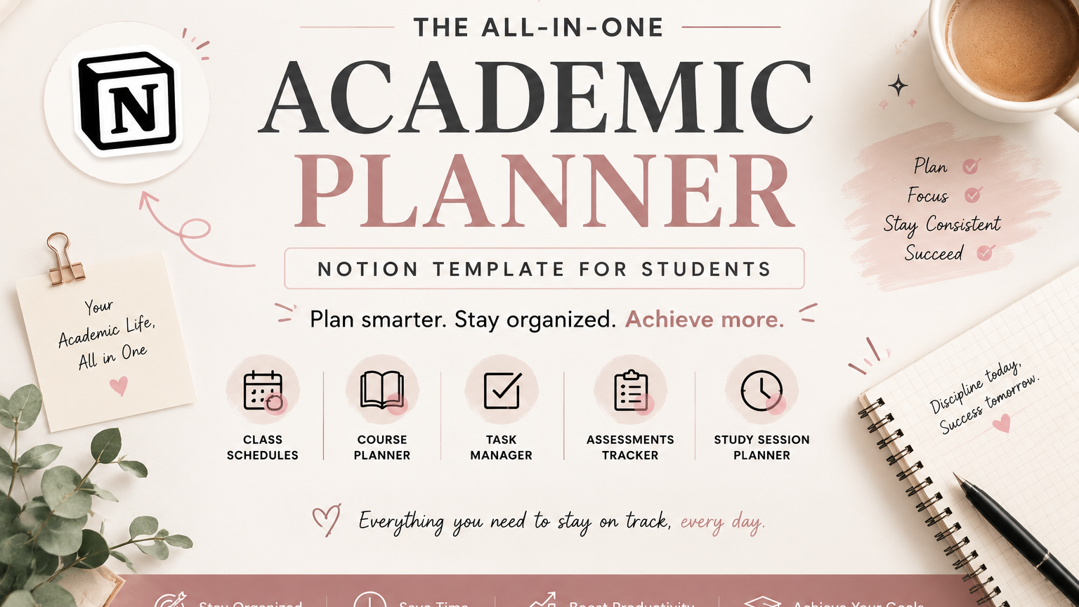 Academic Planner Notion Template
