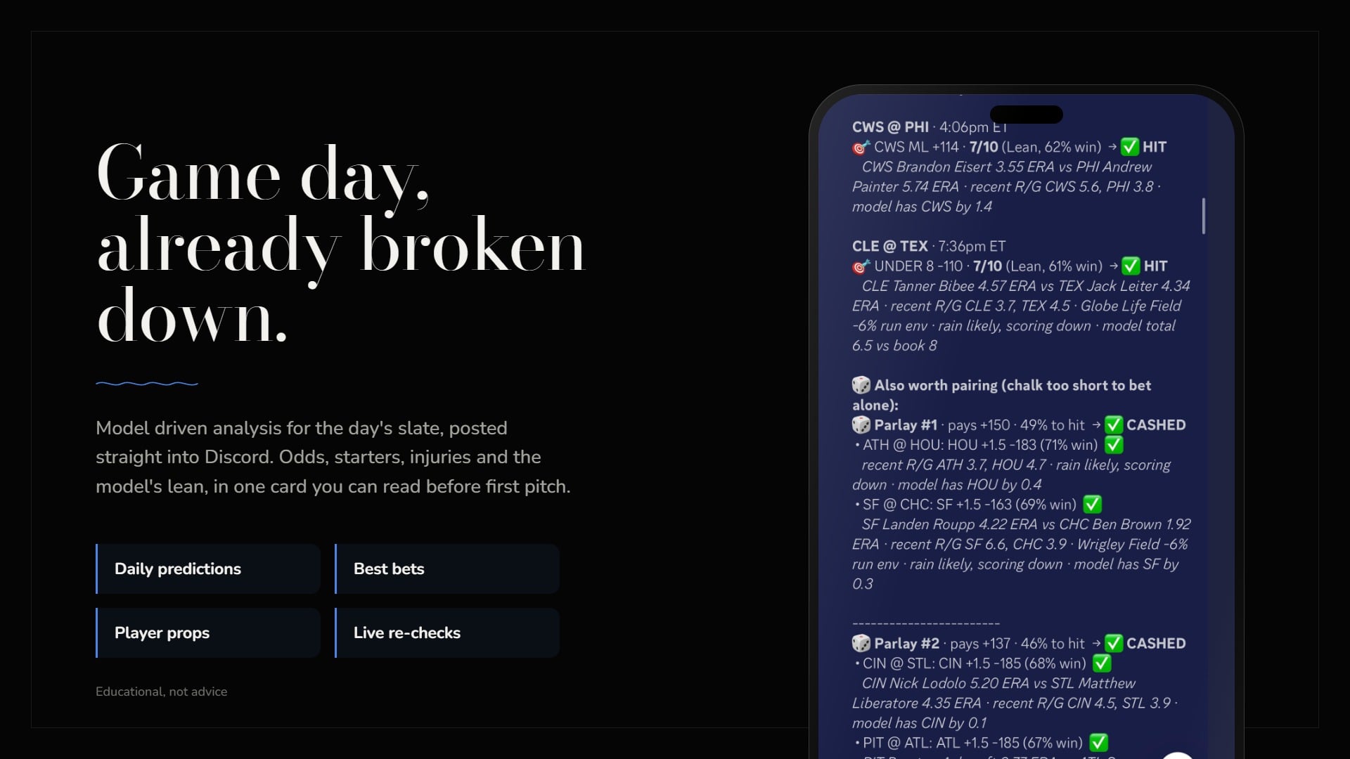 More To Life Sports · Daily Best Bets & Every Game Breakdown