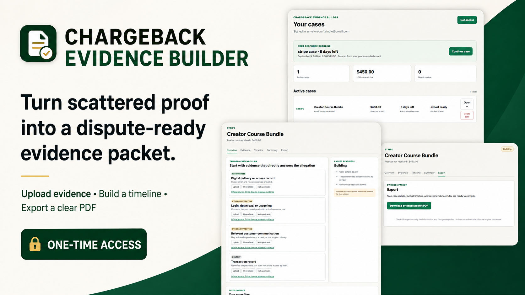 Chargeback Evidence Builder