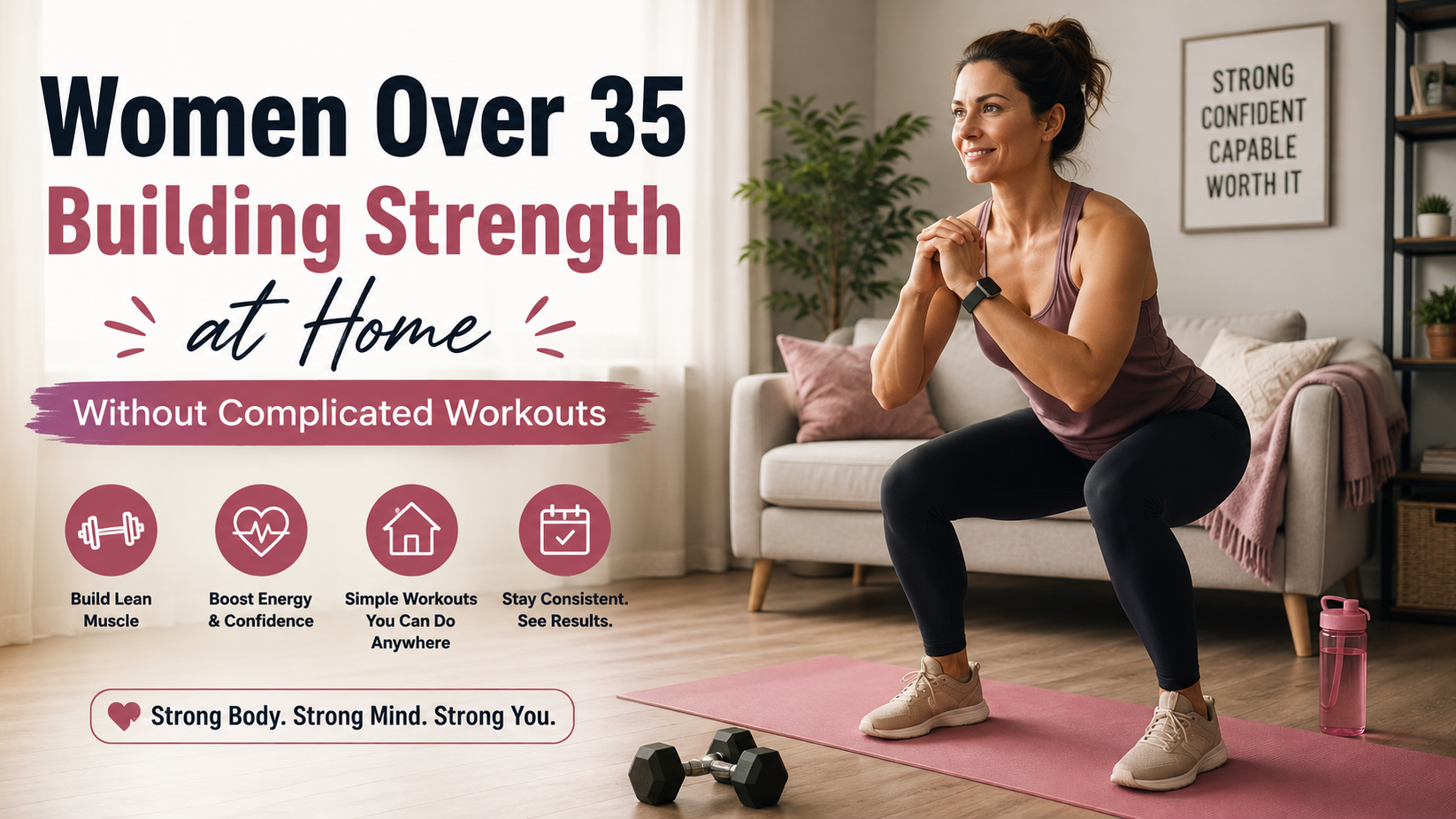 Women Over 35 Building Strength at Home Without Complicated Workouts