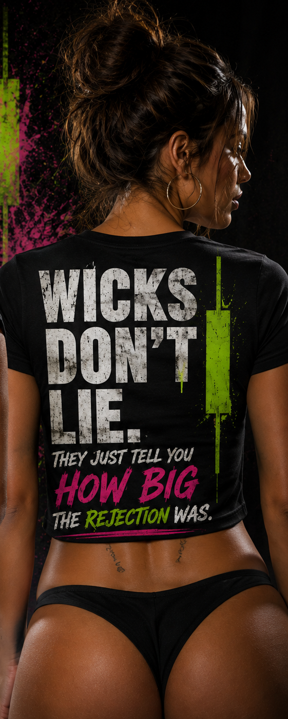 Wicks Don't Lie Crop Tee